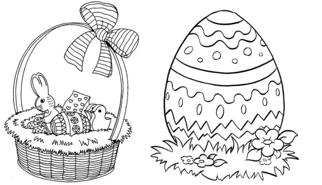 Безкоштовні розмальовки на тему “Великдень”: 15 шаблонів в одному файлі